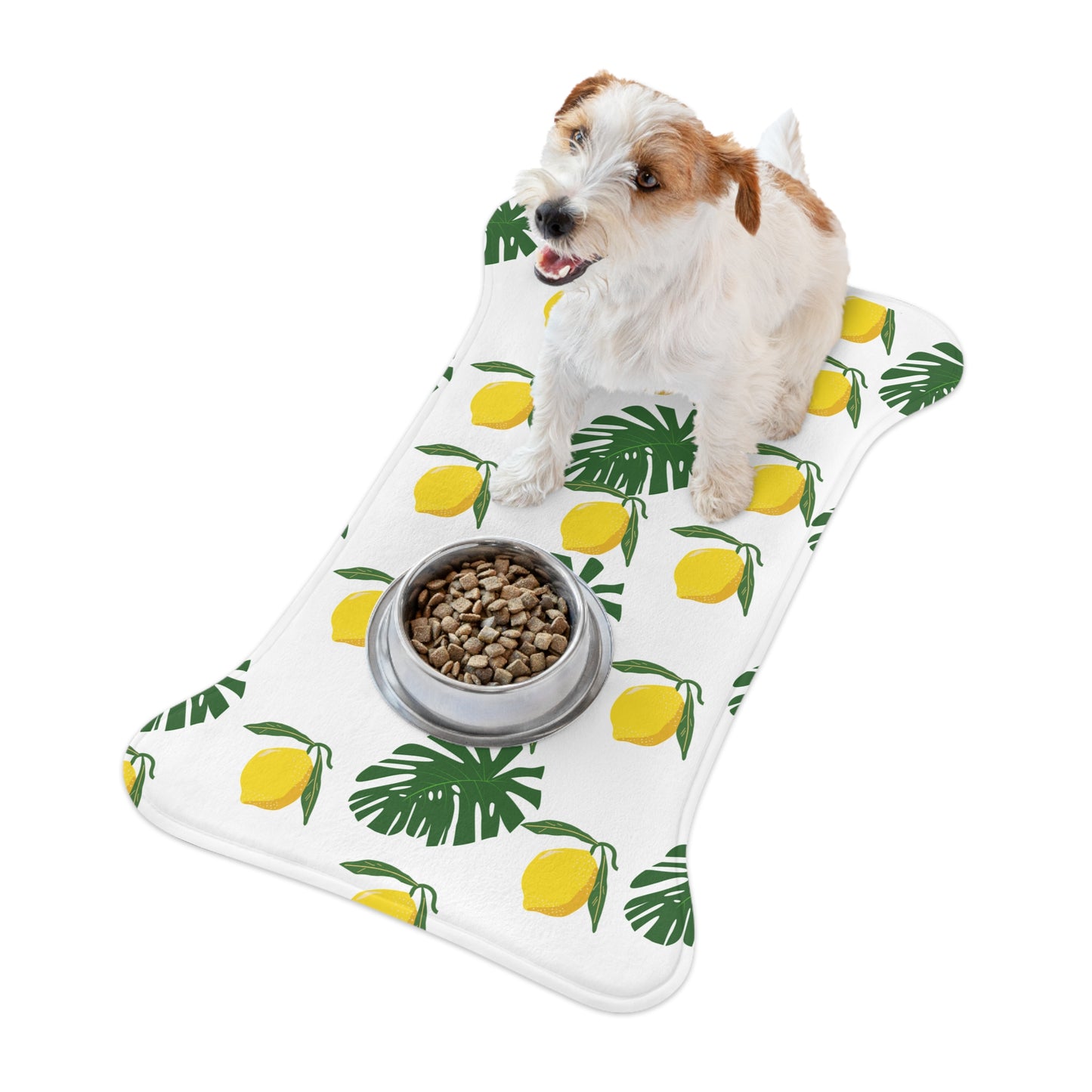 Summer Lemon Pet Feeding Mats