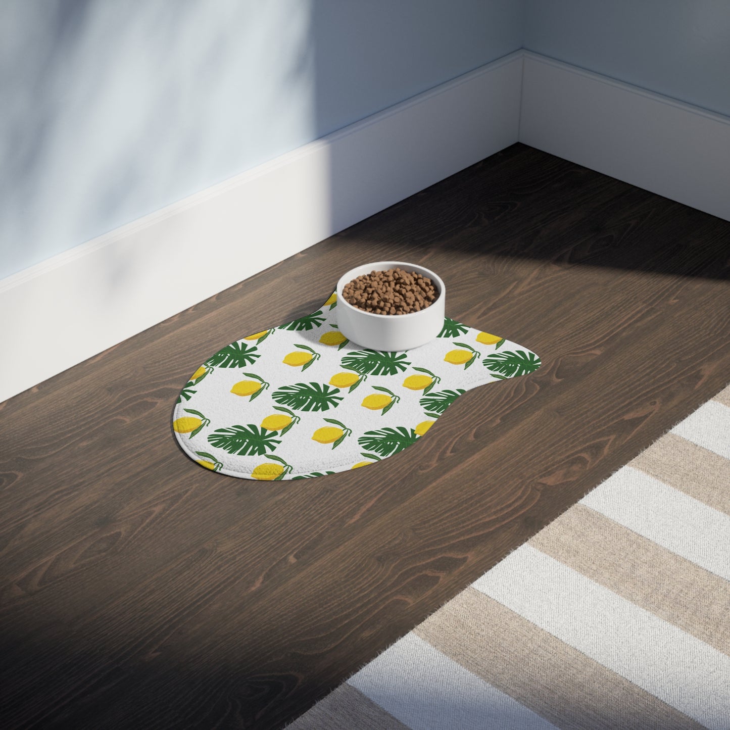 Summer Lemon Pet Feeding Mats