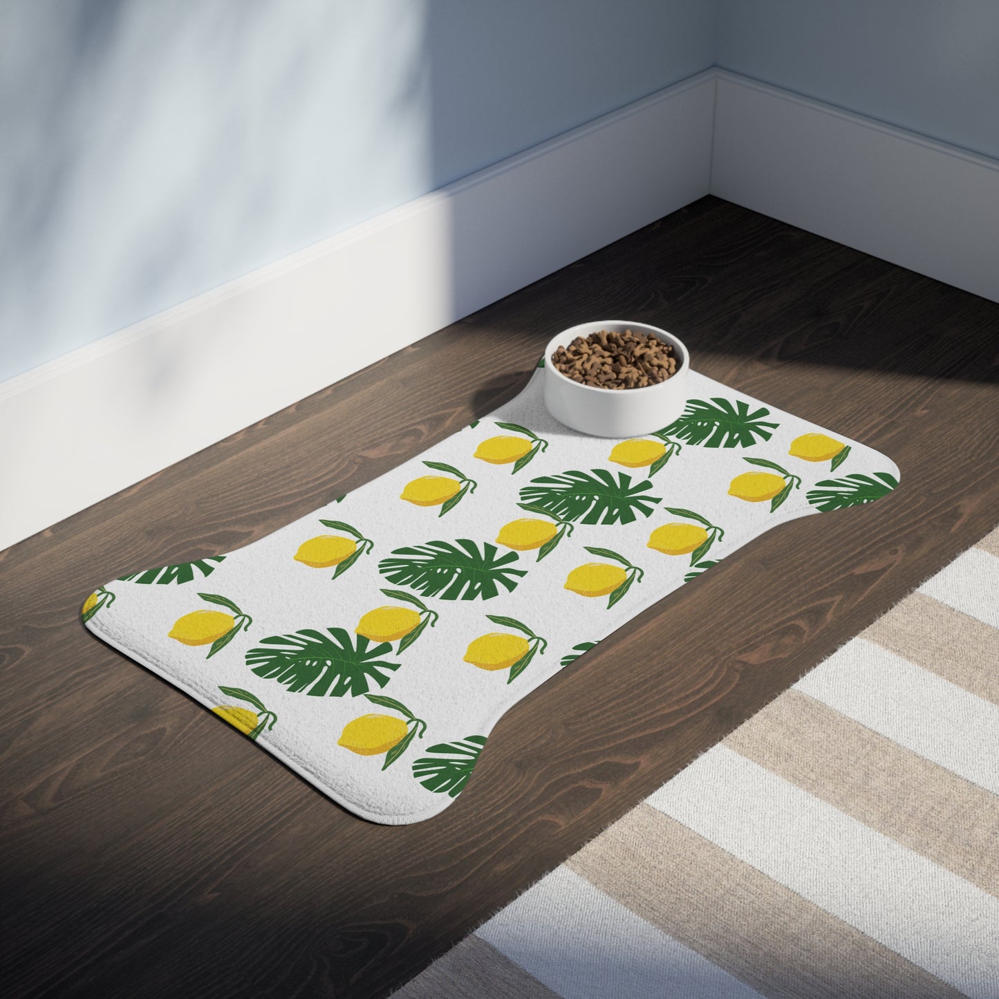 Summer Lemon Pet Feeding Mats