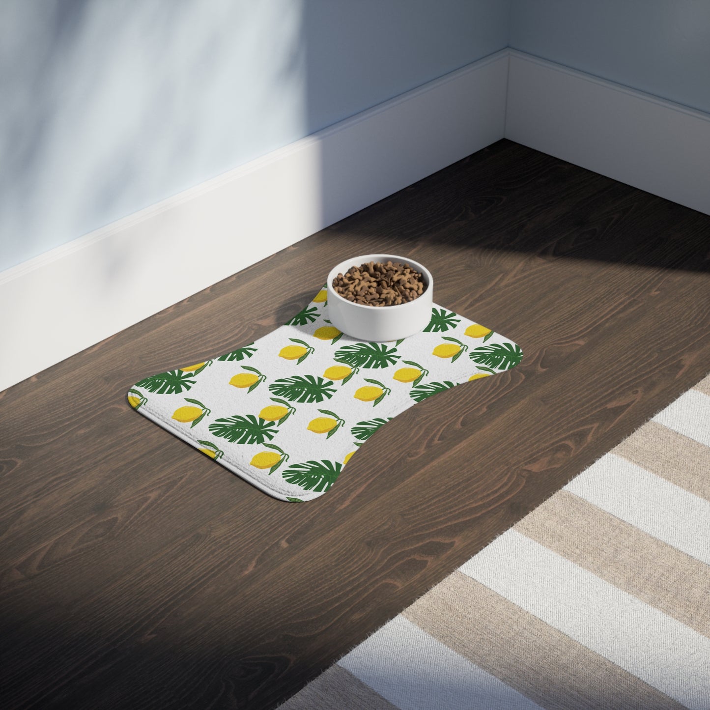 Summer Lemon Pet Feeding Mats