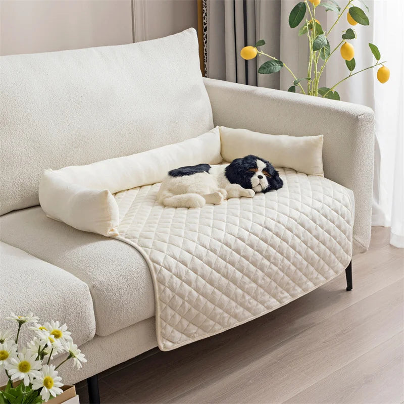 Velvet Couch Protector Pet Bed