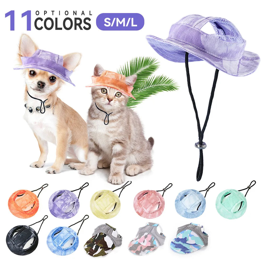 Summer Sunproof Bucket Pet Hat